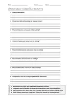 Vorschau - Arbeitsblätter - AB mit Fragen zum Thema "Nährstoffe" + Lösungsblatt + Mindmap - Deckblatt