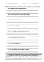 Vorschau - Arbeitsblätter - AB mit Fragen zum Thema "Bau und Funktion des Herzens" + Lösungsblatt - Deckblatt
