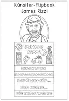Vorschau - Arbeitsblätter - James Rizzi - Künstler - Flipbook einen Steckbrief erstellen & Kunstbetrachtung - Seite 1