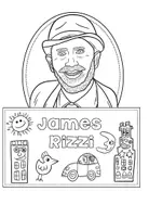 Vorschau - Arbeitsblätter - James Rizzi - Künstler - Flipbook einen Steckbrief erstellen & Kunstbetrachtung - Seite 2