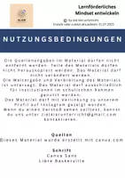Vorschau - Unterrichtsreihen - Unterrichtseinheit Mindset (mit Arbeitsblättern) - Seite 1