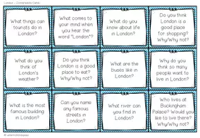 Vista previa - Unidades / Secuencias / Situaciones de Aprendizaje - LONDON - Conversation Cards - página 2