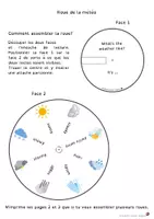 Aperçu - Apprentissages en autonomie - Roue vocabulaire météo - anglais - ESL - Page 1