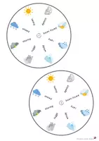 Aperçu - Apprentissages en autonomie - Roue vocabulaire météo - anglais - ESL - Page 2