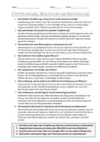 Vorschau - Arbeitsblätter - AB mit Fragen zum Thema "Fortpflanzung, Wachstum und Entwicklung" + Lösungsblatt - Seite 1