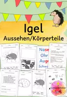 Vorschau - Arbeitsblätter - Materialpaket, Igel, Förderschule - Seite 1