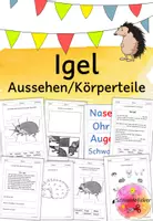 Vorschau - Arbeitsblätter - Materialpaket, Igel, Förderschule - Seite 2