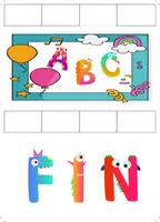 Vista previa - Tarjetas / Manipulativos - FLIPBOOK con todas las letras del abecedario - página 1