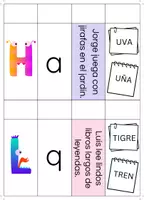 Vista previa - Tarjetas / Manipulativos - FLIPBOOK con todas las letras del abecedario - página 2