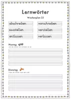Vorschau - Stationenlernen - Lernwörter Wochenplan FRESCH Vorsilben 1 - Seite 3
