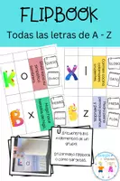 Vista previa - Tarjetas / Manipulativos - FLIPBOOK con todas las letras del abecedario - Portada