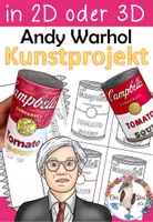 Vorschau - Arbeitsblätter - Andy Warhol - Komplettpaket - 2 Kunstprojekte und Flipbook - Seite 1
