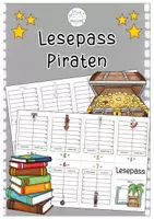 Vorschau - Arbeitsblätter - Lesepass Piraten - Deckblatt