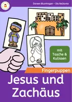 Vorschau - Arbeitsblätter - Jesus und Zachhäus - Der Zöllner Zachäus - Fingerpuppen - Deckblatt