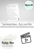 Vorschau - Arbeitsblätter - Suchmaschinen - Quiz zum Erklärvideo von Frag Fred - Deckblatt