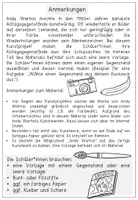 Vorschau - Arbeitsblätter - Kunstprojekt - Andy Warhol - Pop Art - mit Lesetext - Seite 1