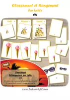 Aperçu - Apprentissages en autonomie - Rangement et Classement par taille - Eté - Page de couverture