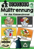 Vorschau - Poster - Schilder für die Mülltrennung im Klassenzimmer - Deckblatt