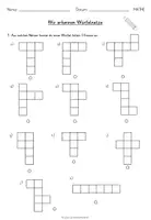 Vorschau - Arbeitsblätter - Kopfgeometrie "Würfelnetze erkennen" - Geometrie / Würfel - mit Lösung - Seite 1