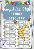 Vorschau - Anderer Materialtyp - Wimpel für Stifte Ferien Weihnachten Ostern Sommer - Deckblatt