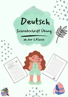 Vorschau - Arbeitsblätter - Schreibschrift Übung ab Klasse 2✍🏼 - Deckblatt