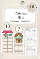 Vorschau - Arbeitsblätter - Zahlenhäuser ZR10 (Tafelmaterial + AB) - Deckblatt