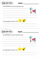 Vorschau - Arbeitsblätter - Das bin ich - Kennenlernen mal anders - Seite 1