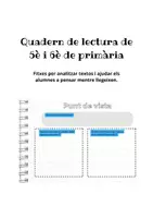 Vista previa - Hojas de trabajo - Primària - Quadern de lectura - Ficció i no ficció - Portada