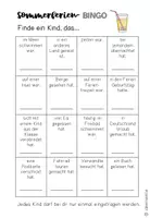 Vorschau - Arbeitsblätter - Sommerferien-Bingo - Seite 2