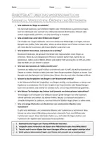 Vorschau - Arbeitsblätter - AB mit Fragen zum Thema "Sammeln, Vergleichen, Ordnen und Bestimmen" + Lösungsblatt - Seite 1
