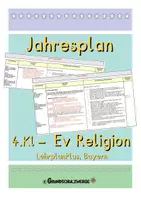 Vorschau - Lehrpläne/Lehrermaterial - Materialpaket: Jahrespläne evangelische Religion 3.-4.Klasse - Seite 1
