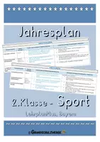 Vorschau - Lehrpläne/Lehrermaterial - Jahresplan Sport 2.Klasse (Lehrplan Plus, Bayern) - Deckblatt