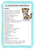 Vorschau - Arbeitsblätter - Klassentier Materialpaket "Tiger" / Tigerklasse (inkl. Clipart!) - Seite 1