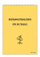 Vorschau - Anderer Materialtyp - Achtsamkeitskalender_Grundschule - Deckblatt