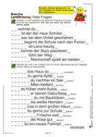 Vorschau - Arbeitsblätter - Kreative Lernförderung Deutsch: Sätze richtig bilden und Satzarten unterscheiden | Grundschule Förderschule Klasse 3-4 | Satzbildung, Satzzeichen, Aussagesätze, Fragesätze | Übungen, Arbeitsblätter, Kopiervorlagen mit Lösungen - Seite 2