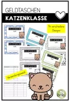 Vorschau - Merkblätter - Geldtasche – Geldbeutel – Deckblatt - Katzenklasse - Deckblatt