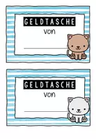 Vorschau - Merkblätter - Geldtasche – Geldbeutel – Deckblatt - Katzenklasse - Seite 3