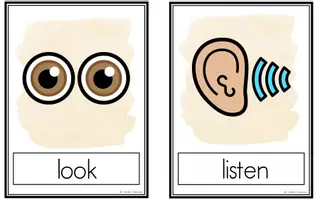 Vorschau - Bildkarten - Classroom Instructions 1 - Picture & Word Cards - Seite 1