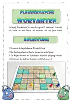 Vorschau - Unterrichtsreihen - Brettspiel : Plaudertasche - Wortarten - Gesprächsanlässe schaffen - Seite 1