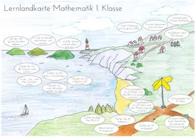 Vorschau - Prüfungsvorbereitung - Lernlandkarte Mathematik 1. Klasse - Deckblatt