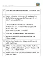 Vorschau - Aufgabenkarten - Zählaufträge auf dem Schulareal - Seite 1