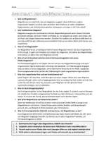 Vorschau - Arbeitsblätter - AB mit Fragen zum Thema "Magnetismus" + Lösungsblatt + Mindmap + Infografik - Seite 3