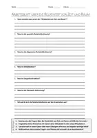 Vorschau - Arbeitsblätter - AB mit Fragen zum Thema "Relativität von Zeit und Raum" + Lösungsblatt - Deckblatt