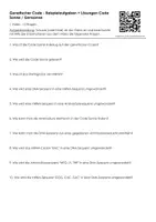 Vorschau - Arbeitsblätter - 1 Video - 10 Fragen: Genetischer Code - Beispielaufgaben + Lösungen Code Sonne / Gensonne - Deckblatt