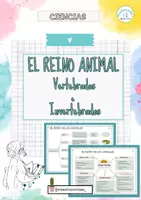 Vista previa - Hojas de trabajo - Invertebrados (Documento A4) (297 × 210 mm) - Portada