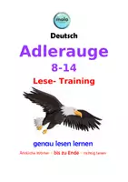 Vorschau - Unterrichtsreihen - LESE-TRAINING . Adlerauge 8-14 - Wörter bis zum Ende lesen lernen - Deckblatt