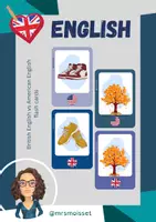 Aperçu - Jeux - US vs British vocab flash cards + feuille d'aide - Page de couverture
