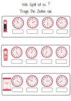 Vorschau - Arbeitsblätter - Uhr Lesen Klasse 1-3 - Seite 2