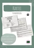 Vorschau - Stationenlernen - Hunderassen Kartei - Deckblatt