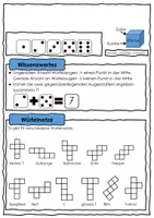 Vorschau - Merkblätter - Merkblatt - Der Würfel und Würfelnetze - Seite 1